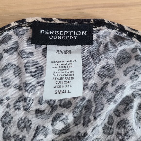 Perseption Concept | Leopard Print Flowy Cardigan | US S - Picture 3 of 7
